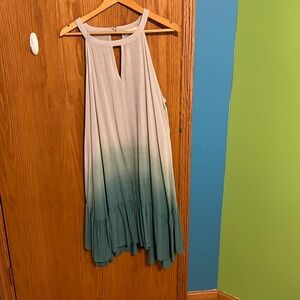 Ombré Green Sundress NWOT umgee 1X